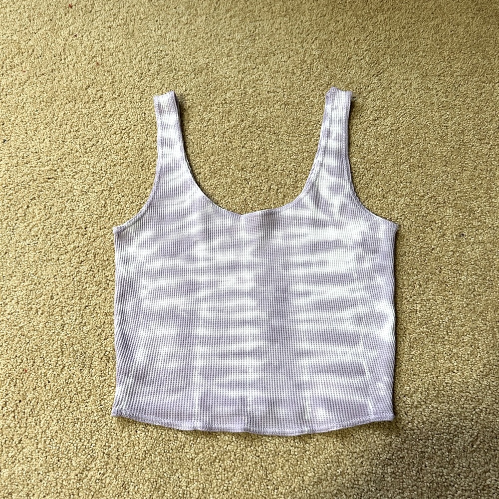 Purple tie dye tank top!!